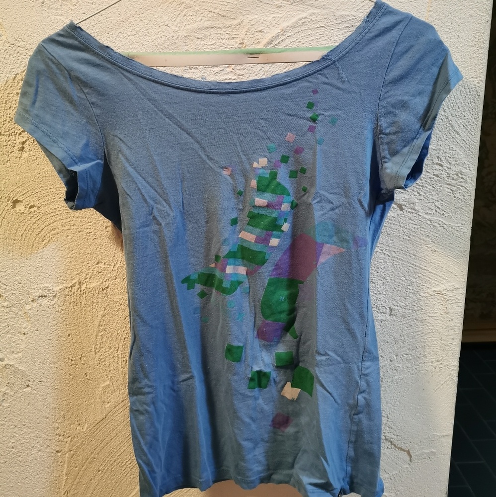Hurley blue shirt